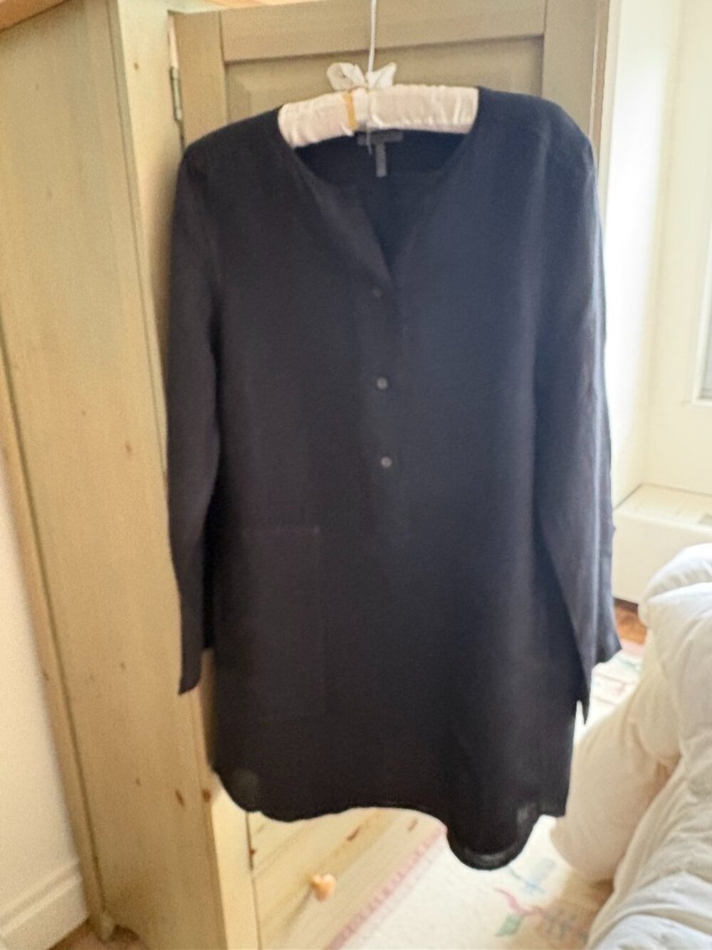 OSKA Black Linen Tunic - Size 1